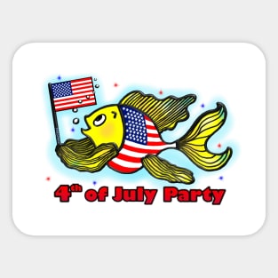 4th of July Sticker